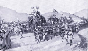 Vikramadaditya Gupta va in guerra 395 d.C. da William Douglas Almond